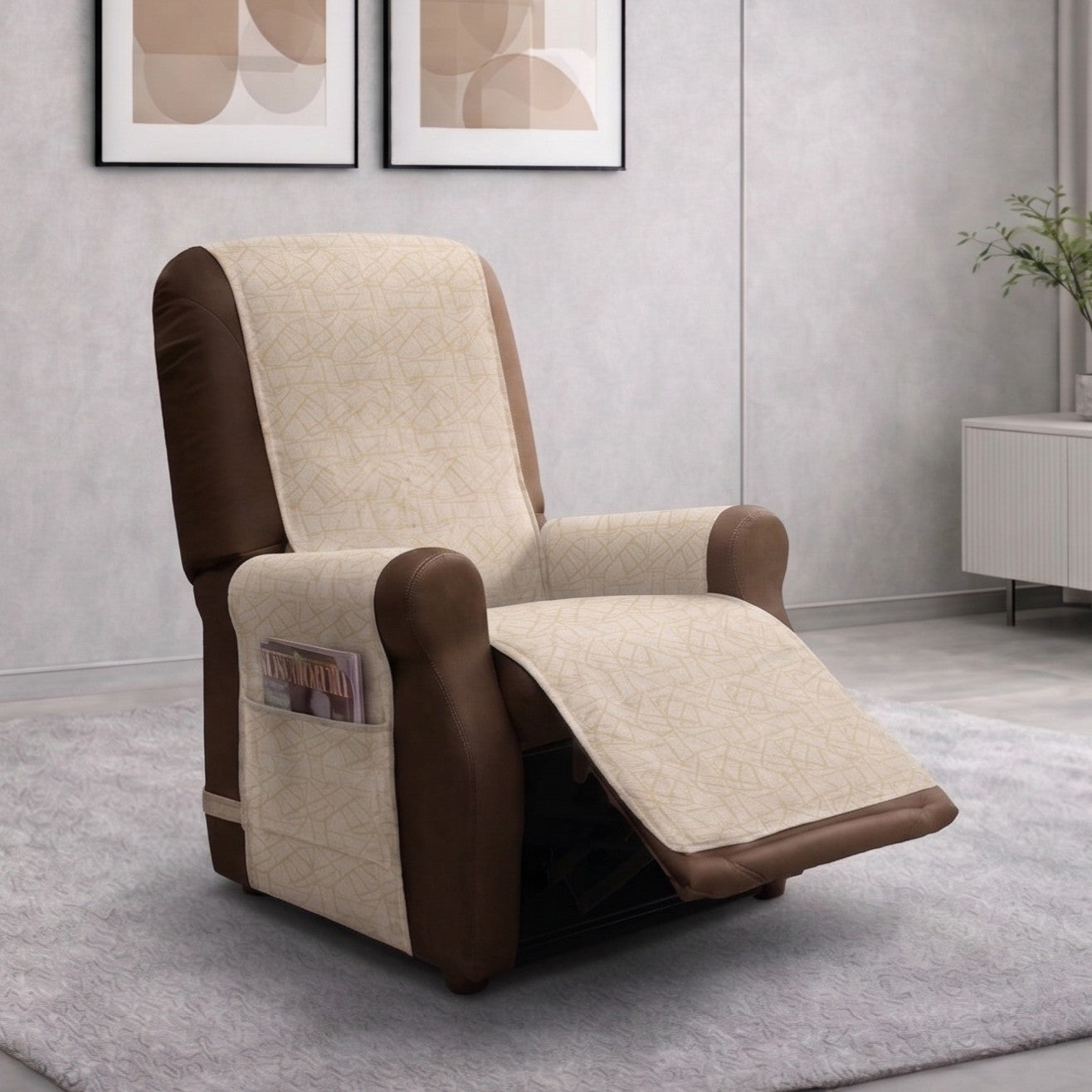 Copripoltrona Relax Impermeabile - ROMA sabbia