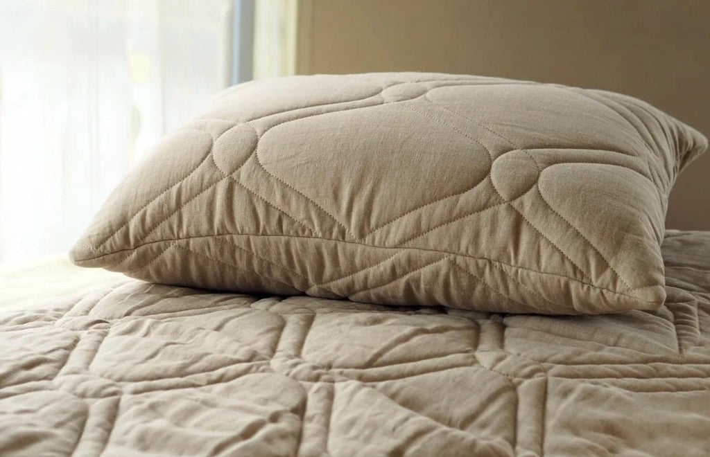 Linen and wool pillow